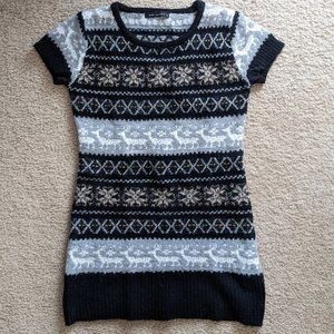 Reindeer Fair Isle Tunic Sweater
